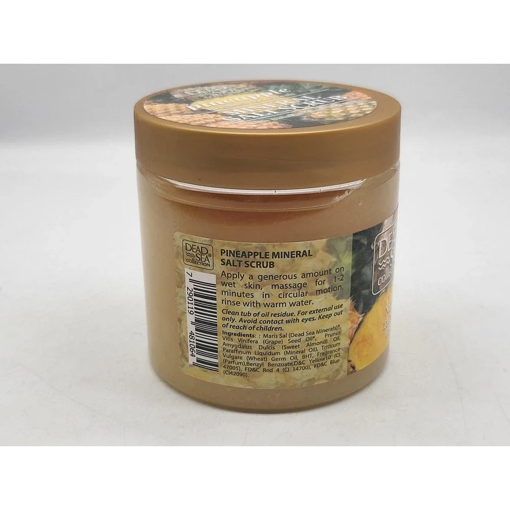 Dead Sea‎ Collection Pineapple Mineral Salt Scrub 23.7 oz Brighten Refresh Body